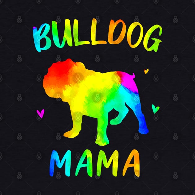 Bulldog Mama Colorful by snnt